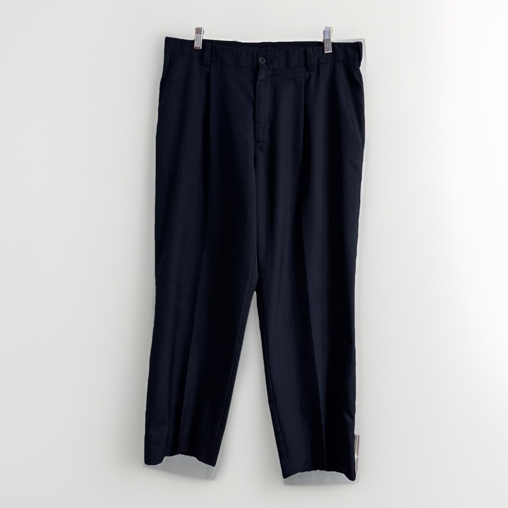 Nike Golf Dri-Fit Men's Navy Blue Pleated Chino Pants 34W 30L